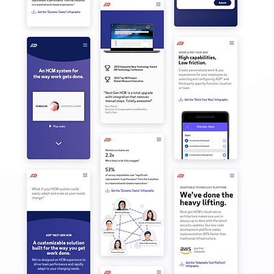 ADP Next Gen - Payroll & Hr Management adp branding dashboard design hr software illustration mobile mobile site payroll quickbooks responsive web ui visual design