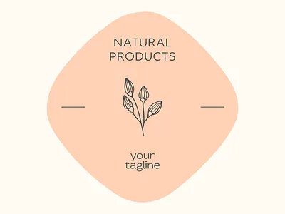 Pastel Botanical Logo with Flowers | Turbologo biology botanical botany branch brand design branding cosmetics design graphic design hand made illustration logo logo design nature pastel spring typography ui ux vector