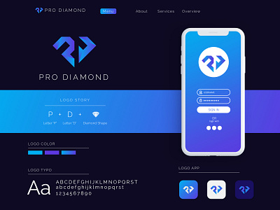 Pro Diamond Logo Design Idea