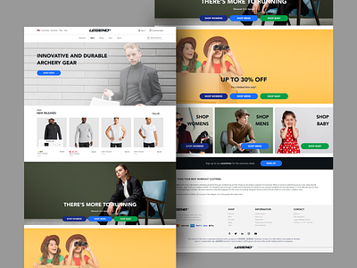 E-Commerce website landing page redesign landing page redesign shopping ui ux website