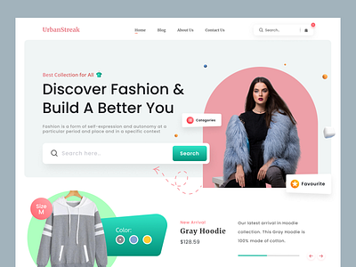 Clothing Store Web UI branding cloth cloth store ecommerce fashion fashion designer home page illustration landing page minimal online shopping product design shopping style ui ux wear web design winter women fashion