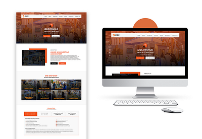 Decobuild Conference - Landing Page agency conference design event interface landing ui ui ux web