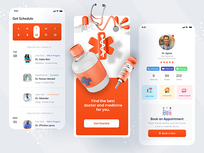 Medical Consultation Apps app app design doctor doctor appointment doctor apps health app hospital app medical medical apps medical consultation medicine mobile mobile app mobile app design mobile deisgn patient patient app pill pill reminder syful