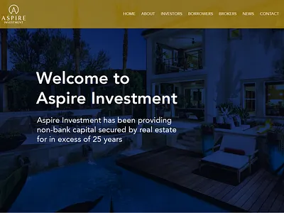 Real Estate Investment | Aspire Investment branding brandmark elegant financial investment logo logodesign logodesigner logomark minimal real estate