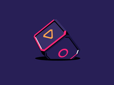 Play cube box cube dice stake