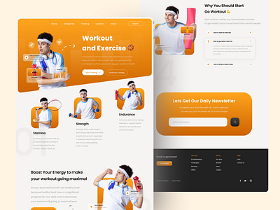 Gym Website 🔥 2021 branding design gym gym website illustration logo mobile app mobile app design mobile design mobile ui moblieapp trends ui uiux ux workout workout website