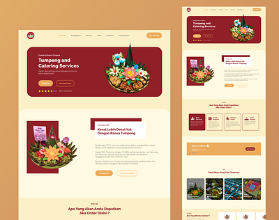 Catering Landing Page - Banuatumpeng.com Project catering catering landingpage catering layout catering ui design catering web design catering web ui catering websute food web design food website resto design resto ui design resto web design resto website web design web design inspiration web layout web ui