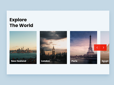 Explore The World - Home Page creative explore homepage invision studio landing page modern product design tourism travel travel website traveling ui ui design ux web web design