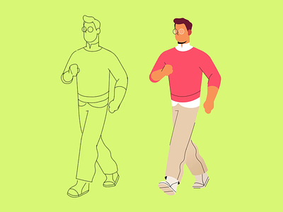 Walk Animation 2d designs, themes, templates and downloadable graphic  elements on Dribbble