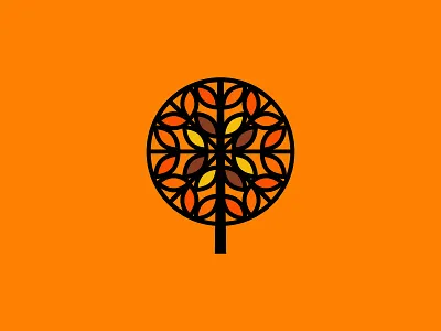 Autumn autumn fall graphic design illustration leaves season spooky season tree