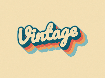 Vintage Seventies. Adobe Illustrator Tutorial. 70 graphic design illustration logo old retro retro design study tutorial vector vintage