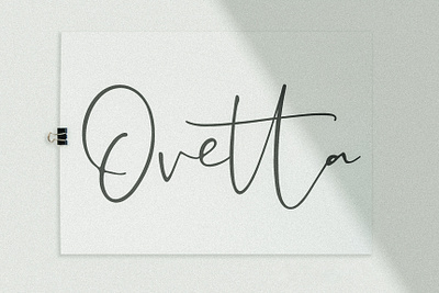 Ovetta - Handwritten Font by Awanstudioz awanstudioz calligraphy font handlettering handwritten lettering letters modern script font script lettering typography