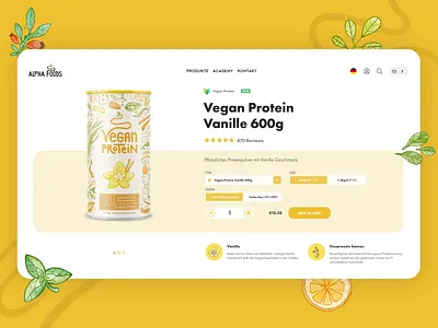 AlphaFoods.de Product Responsive Animation animation branding ecommerce mobile app motion graphics nutrition online shop online store product product design responsive responsive website shop shopify shopify template shopping app shopping cart store trendy ui ux design