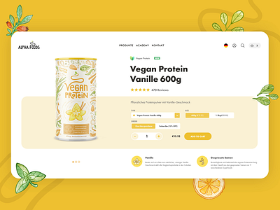 AlphaFoods.de Product Responsive Animation animation branding ecommerce mobile app motion graphics nutrition online shop online store product product design responsive responsive website shop shopify shopify template shopping app shopping cart store trendy ui ux design