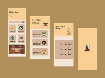 Ui Dzikir App animation ui ux