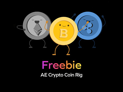 AE Crypto Coin Rig - Freebie aftereffects animation download files free rig setup