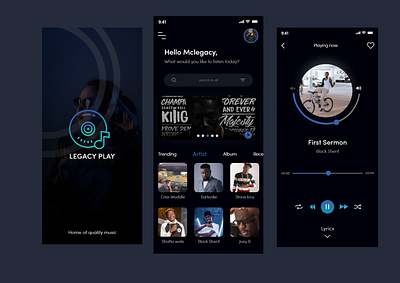 Music App UI | Dailly UI dailyui design mobile music app ui user interface