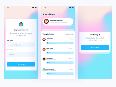 AturBareng - Schedule Mobile App app design design ui uidesign