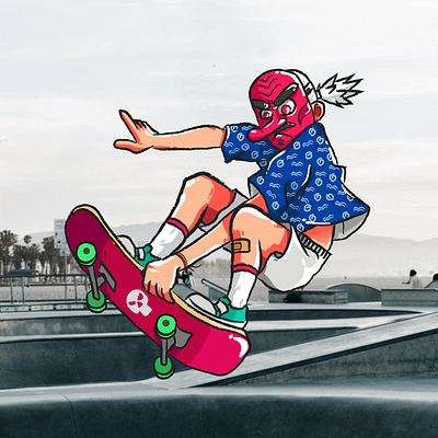 Tengu Boy art branding design flat graphic design illustration logo ui vector