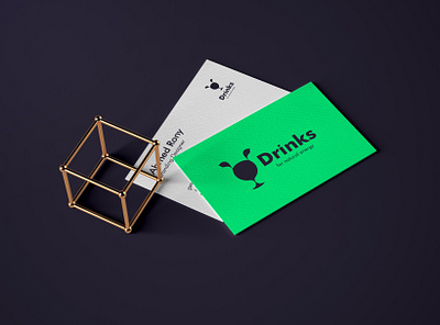 Drinks Business Card Design minimalistic