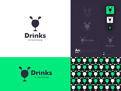 Energy drinks logo design concept branding creative design icon illustration logo logodesign restaurant logo ui ux vector