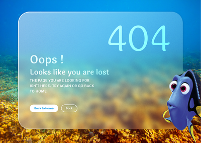 Daily Ui Challenge - 404 Page 404 error 404 page 404 page not found 404error dailyui dailyuichallenge day008 error404 ui uidesign uiux webdesign webui