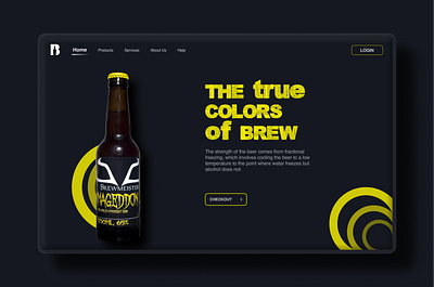 Web Design Concept for Brew appdesign beer beeruidesign brew brewfonts brewmockup brewui brewuidesign design freelancer illustration logo mockup typography uidesign uiux webapp webdesign webui webuidesign