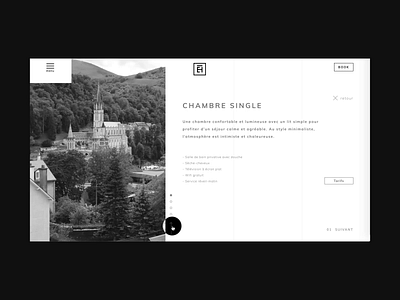 Hôtel de l'Étoile - Rooms page branding design graphic design hotelwebsite interactive interfacedesign mobiledesign selectedwork transition ui ui design uiux ux ux design webdesign webdesigner webdeveloper webdevelopment website websitedesign