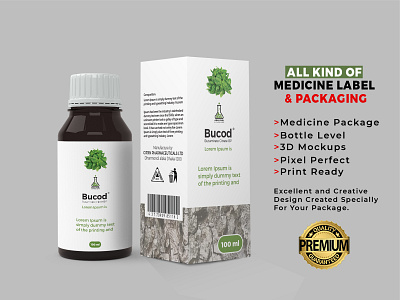 Medicine Package And Bottle Label Design branding package clinick design hospital hospital design hospital package design label label packaging medicine package desiagn packaging packaging design