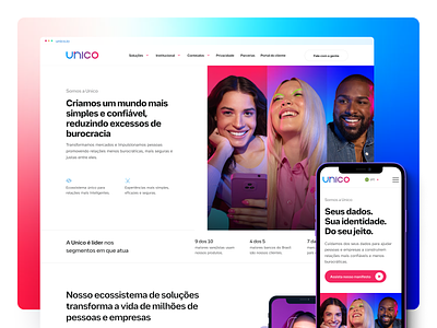 unico.io - Versão 2022 (Home Page) brasil brazil digital people security unico website