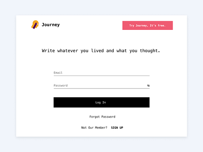 Sign In Pages - Journey: Note Taking Web App branding calendar design editor editor design illustration journey log in pages note note taking note taking app register sign in pages ui design