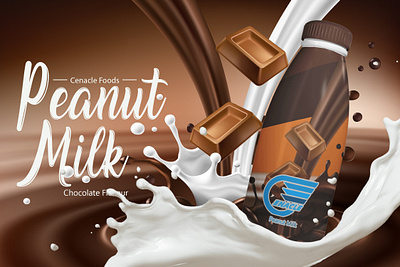 Cenacle Foods - Peanut Milk Drink (Old Product Design) branding design graphic design product design