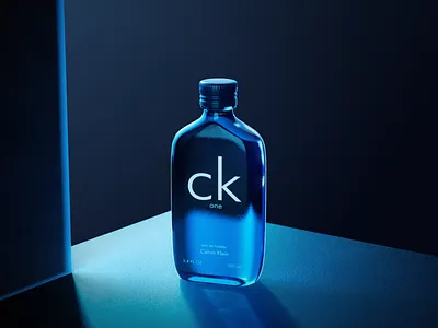 Calvin Klein Product 3d clavin klain cosmetic design illustration logo rendering