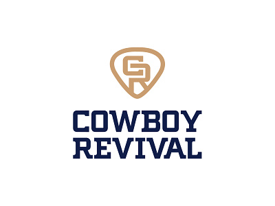 Cowboy Revival branding country country music design guitar pick illustration illustrator logo nashville vector