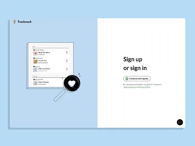 Tracknack Web App illustrations music discovery product design ui ui design ux web app web design webdesign