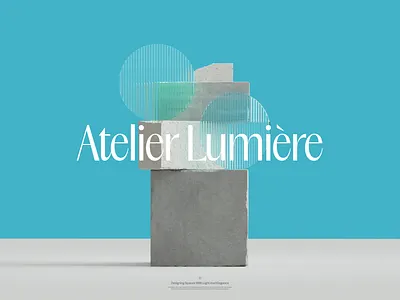 Atelier Lumière architecture brand branding corporate identity design key visual light logo logotype studio