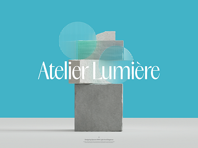 Atelier Lumière architecture brand branding corporate identity design key visual light logo logotype studio