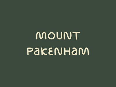 Mount Pakenham Lettering design lettering logo ski ski resort snowboard typography