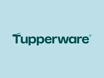 Tupperware Typographic Logo Design blue blue background brand brand identity branding company brand company logo design logo logo ideas logotype minimalism minimalistic design modern modern design professional branding tupperware typo typography typography design