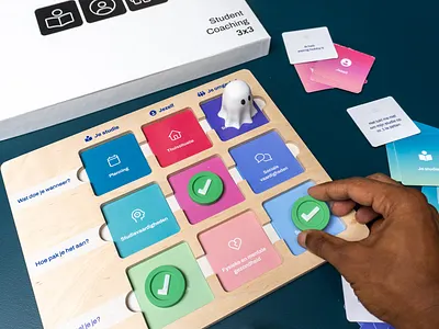 Attention to student mental health - StudieGeluk 3d branding ui