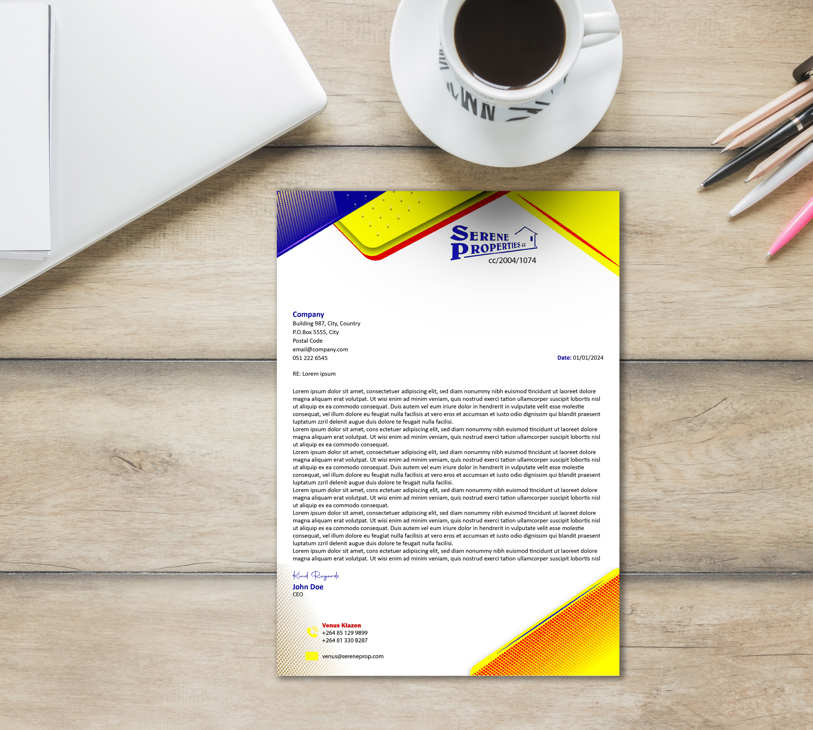 Example of Letterhead Design