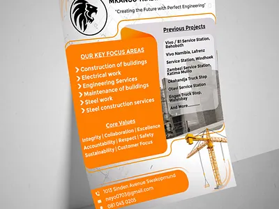 Mkango Trading Enterprises cc Flyer flyer