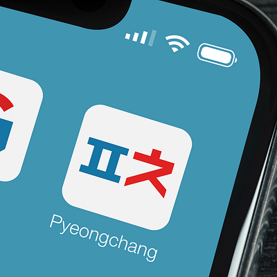 Pyeongchang Winter Olympics 2018 App design flat flat design flatdesign graphic graphic design graphicdesign graphics hangul korea logo olympics pyeongchang ui ux winter