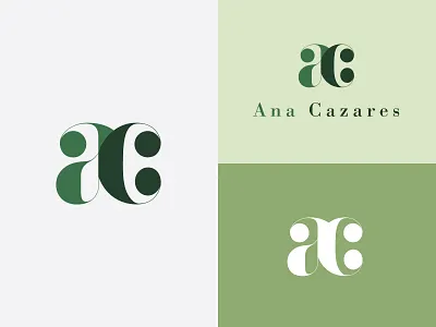 AC Monogram - Ana Cazares ab abstract ac ac monogram balanced branding butterfly fashion fiancée graphic design letters logo logo design monogram type typography