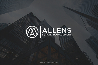 Allens Estate Management Logo branding design graphic design icon illustration logo minimal monogram wordmark
