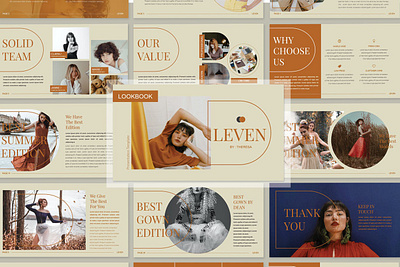 Leven Lookbook Multipurpose Template clean colorful company corporate google slides keynote lookbook modern multipurpose multipurpose template photography pitch deck portfolio powerpoint studio template unique web design web development website