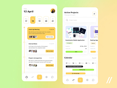 Project Management App animation app design interface management manager mobile mvp online pm project management purrweb startup task management tasks tasks app to do ui uiux ux