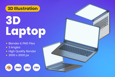 3D Laptop 3d 3d animation 3d art 3d illustration animation app branding concept design graphic design illustration laptop logo mac macbook page ui web web design website