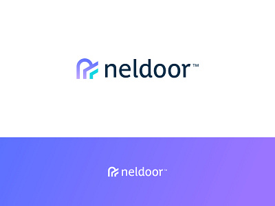 Neldoor Logo app icon brand brand identity branding design icon identity illustrator industrial letter letter logo logo logo design logo designer logomark logotype mark print symbol typography