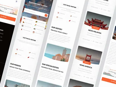 Mblayang - Responsive Website Animation animation clean landing page product product design responsive responsive design responsive website travel blog traveling ui user experience user interface ux web web animation web design website website animation website design